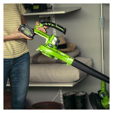 เครื่องเป่าใบไม้ไร้สาย (พร้อมแบตเตอรี่) GREENWORKS GWS0003 24 โวลต์_4