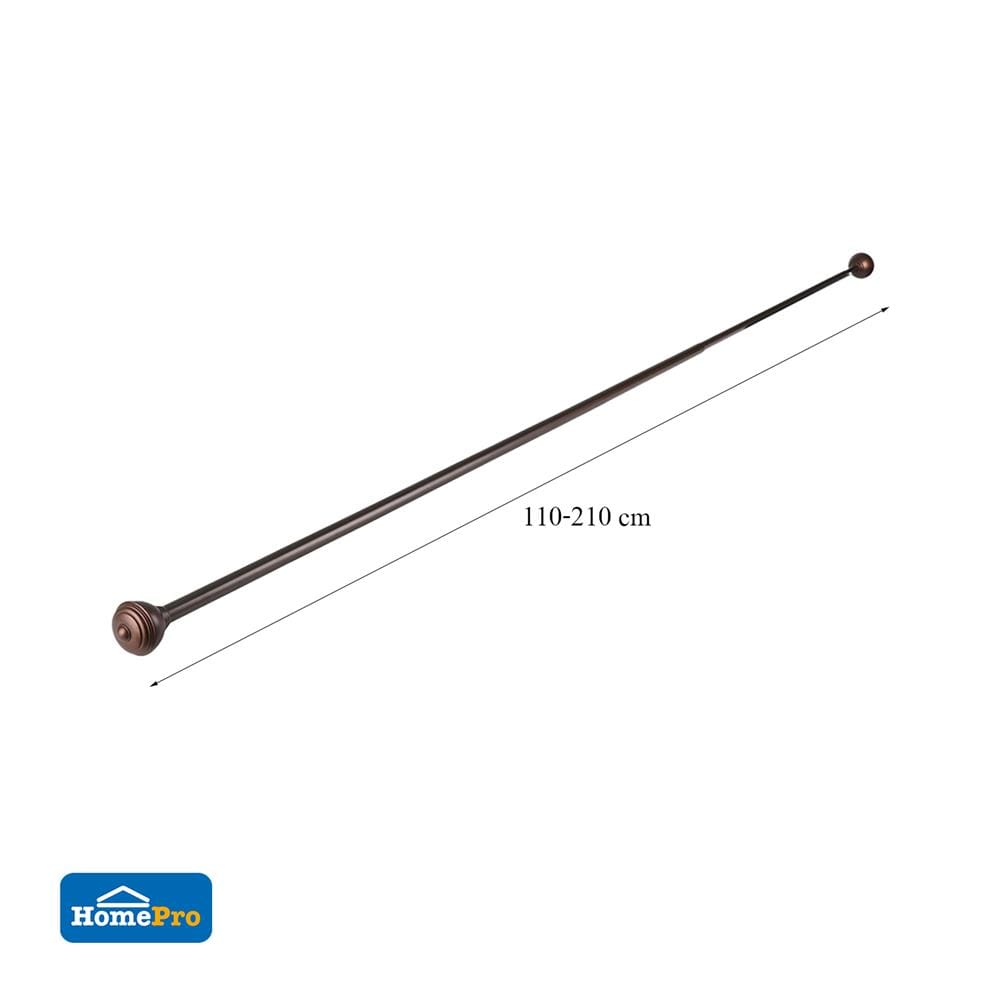 รางเหล็ก ยืดหด HOME LIVING STYLE STACKER 110-210 ซม. สีน้ำตาล