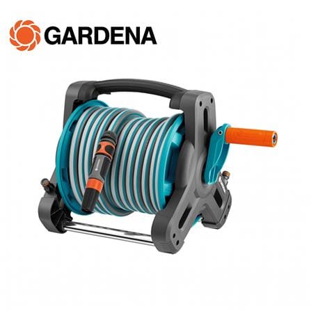 สายยางโรลตั้งพื้น GARDENA 1/2 นิ้วX10เมตร สีฟ้า/สีดำ_0