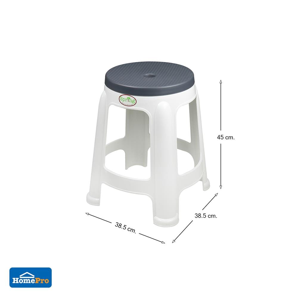 เก้าอี้พลาสติก SPRING BEST CHAIR สี CHARCOAL