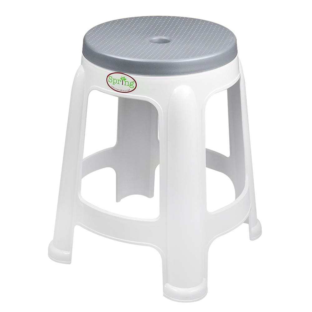 เก้าอี้พลาสติก SPRING BEST CHAIR สีเทา