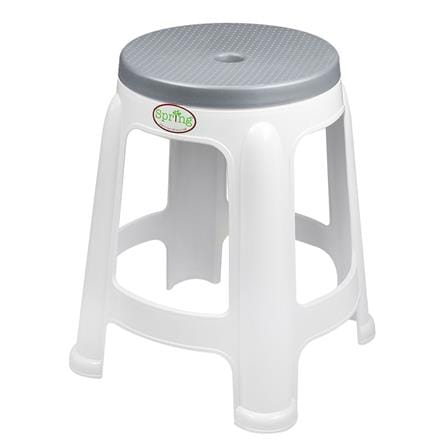 เก้าอี้พลาสติก SPRING BEST CHAIR สีเทา_0
