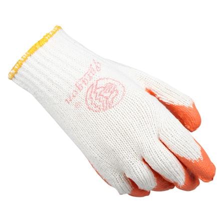 ถุงมือถักเคลือบยางธรรมชาติ กันลื่น PARAGON สีส้ม_2
