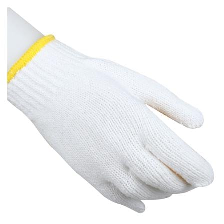 ถุงมือถักกันลื่น PARAGON สีขาว/สีเหลือง_2