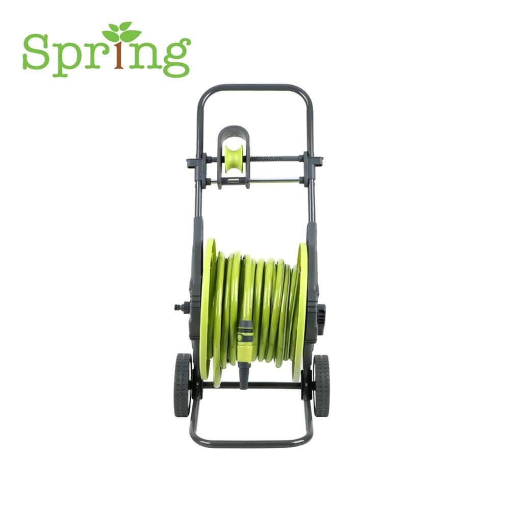 สายยางโรลล้อลาก SPRING DGH-008-S 1/2นิ้้วX40เมตร สีเขียว/สีเทา