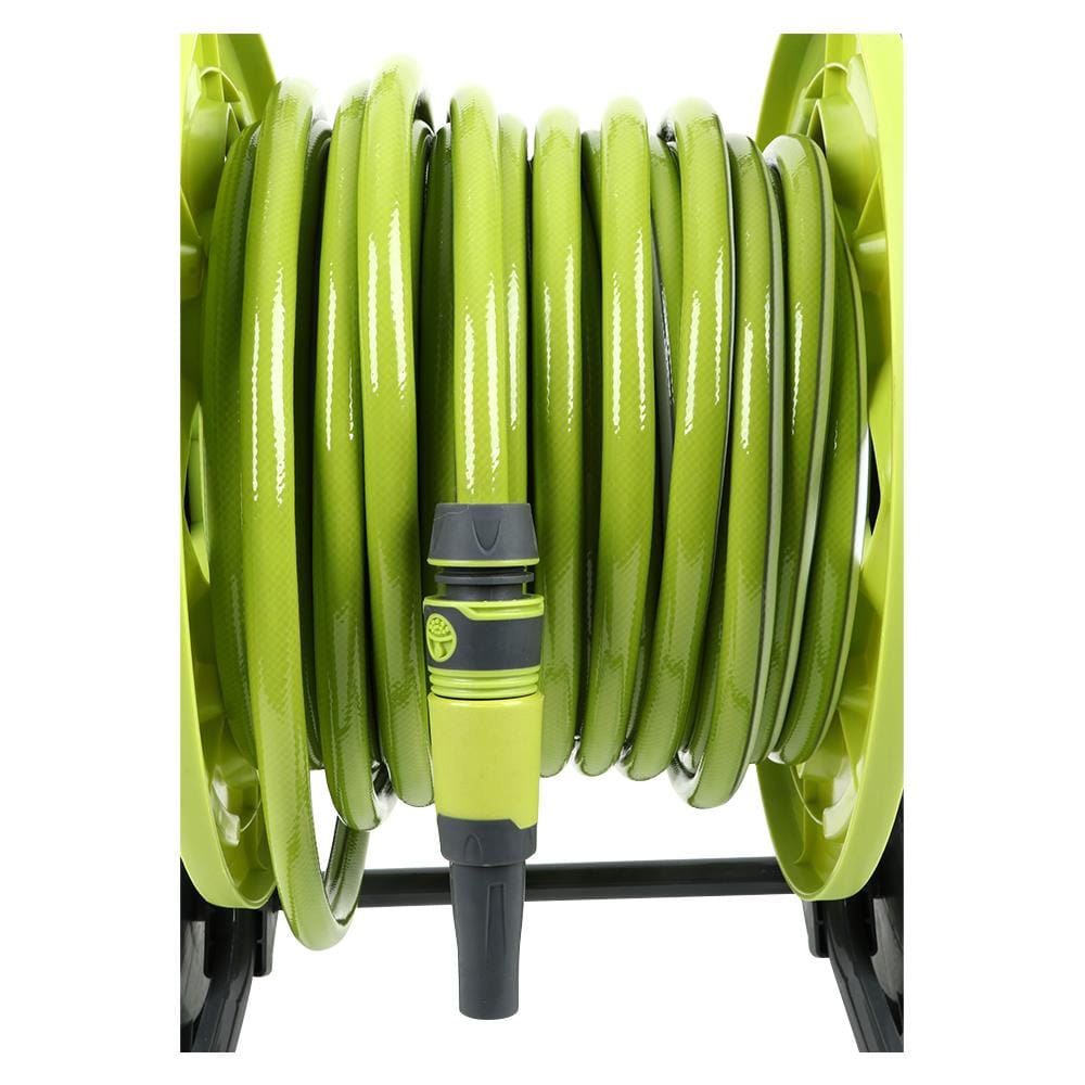 สายยางโรลล้อลาก SPRING DGH-008-S 1/2นิ้้วX40เมตร สีเขียว/สีเทา