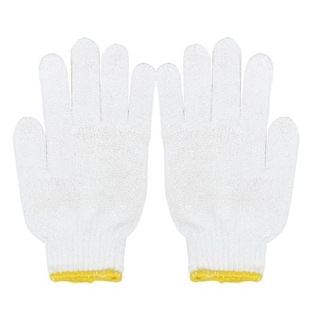 ถุงมือถักเคลือบยางธรรมชาติ MICROTEX สีเหลือง_1