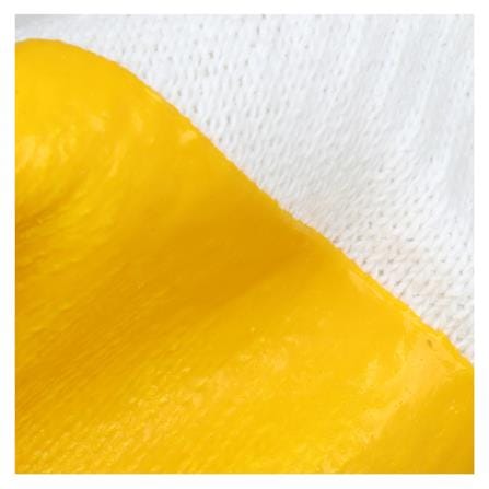 ถุงมือถักเคลือบยางธรรมชาติ MICROTEX สีเหลือง_3