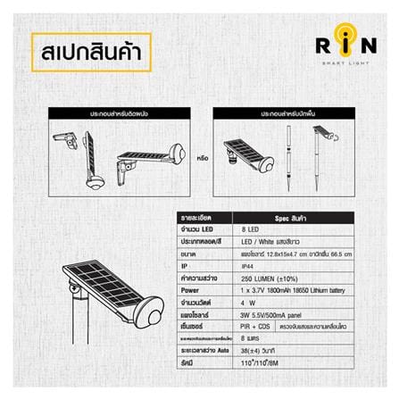 ไฟปักดิน RIN 216100804 4วัตต์_3