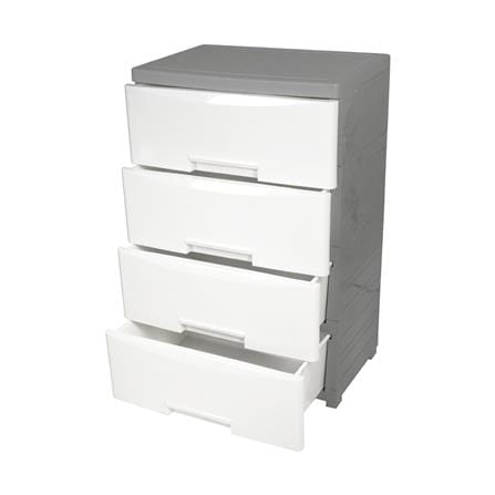 ตู้ลิ้นชัก 4 ชั้นทึบ STACKO MORI 40x59x90.8 ซม. สีขาว_3