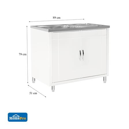 ตู้ตั้งพื้น CABIN PP G6 89X79 ซม. สีครีม_6