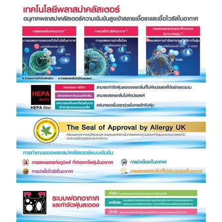 เครื่องฟอกอากาศ 48 ตร.ม. SHARP FP-J60TA-W สีขาว_4