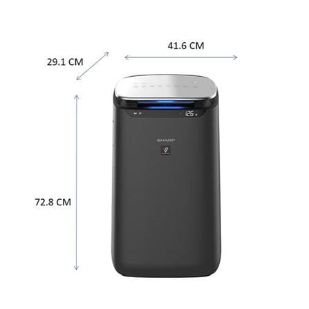 เครื่องฟอกอากาศ 62 ตร.ม. SHARP FP-J80TA-H สีดำ_6