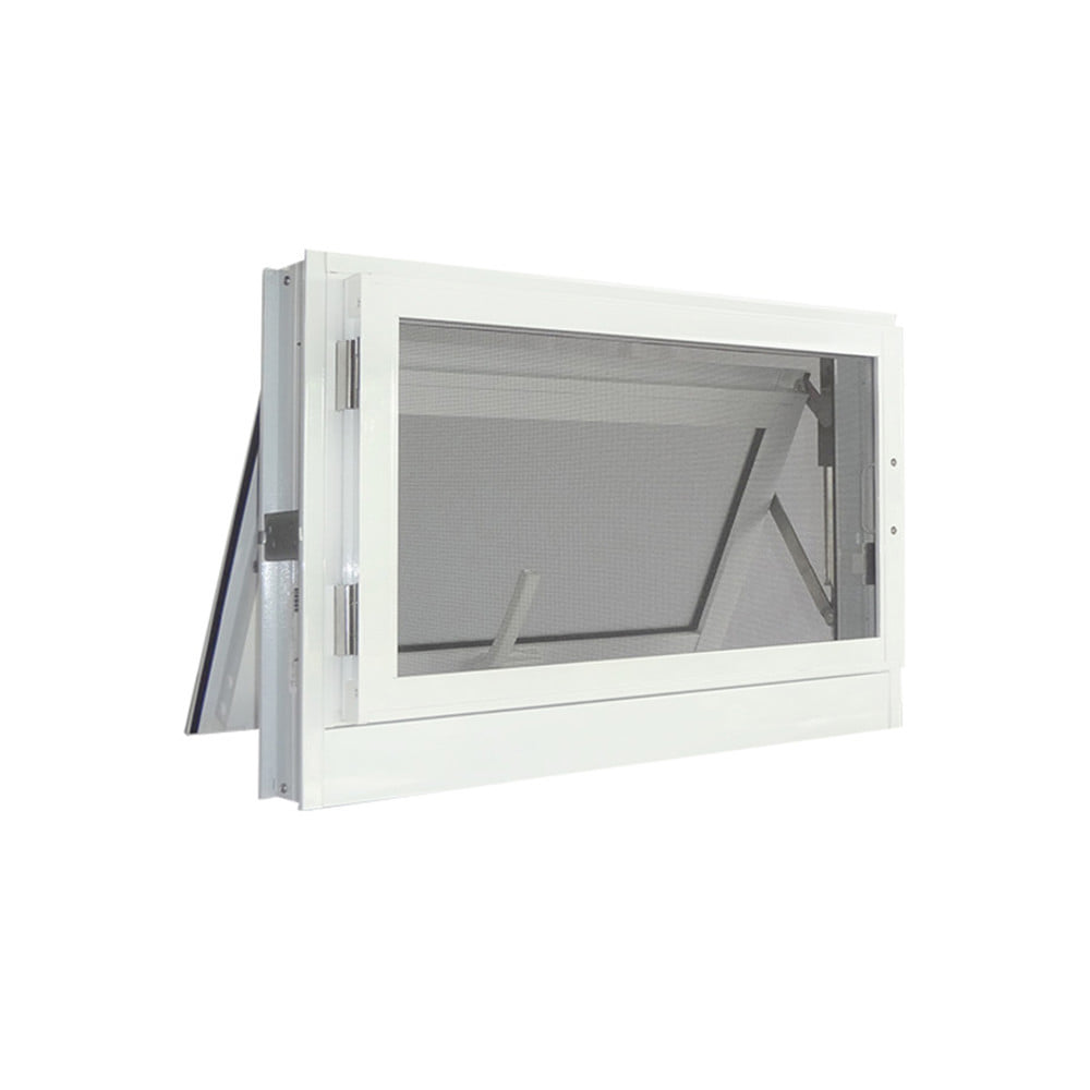 หน้าต่างบานกระทุ้ง อะลูมิเนียม มุ้ง SANKYOALUMI J-TRUST 60x40 ซม. สีขาว
