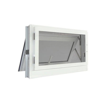 หน้าต่างบานกระทุ้ง อะลูมิเนียม มุ้ง SANKYOALUMI J-TRUST 60x40 ซม. สีขาว_1