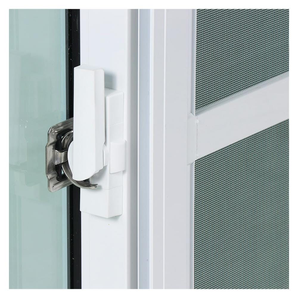 หน้าต่างบานเลื่อน อะลูมิเนียม S-S มุ้ง SANKYOALUMI J-TRUST VENTILATION 120x110 ซม. สีขาว