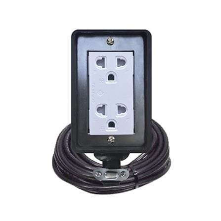 บล็อกยาง 2x4 พร้อมสาย VCT3x1.5 2ช่อง ELECTON ERB-P231510 10 เมตร สีดำ_1