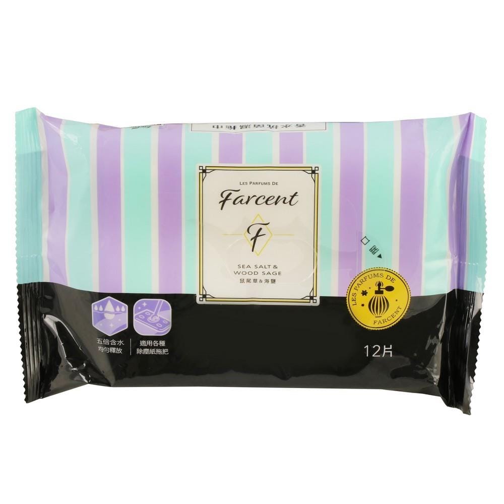 ผ้าเช็ดทำความสะอาด FARCENT WW706B 12 แผ่น กลิ่นซิซอลท์ วู้ดเซจ