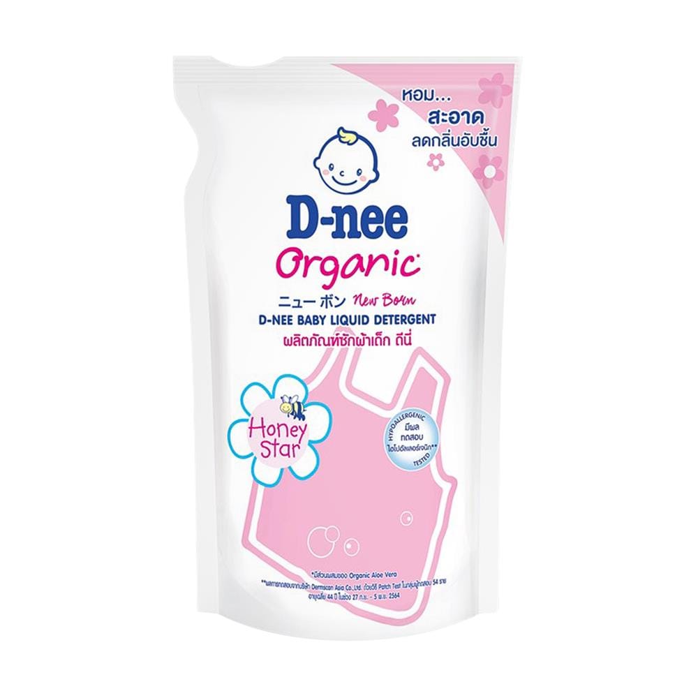 รีฟิลน้ำยาซักผ้าเด็ก D-NEE นิวบอร์น 530 มล. ฮันนี่ สตาร์