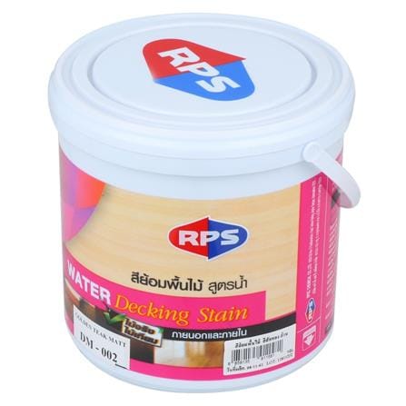 สีย้อมพื้นไม้สูตรน้ำ RPS สีไม้สักทอง ด้าน 1 แกลลอน_0
