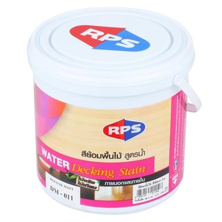 สีย้อมพื้นไม้สูตรน้ำ RPS สีไม้โอ๊คแดง ด้าน 1 แกลลอน_0