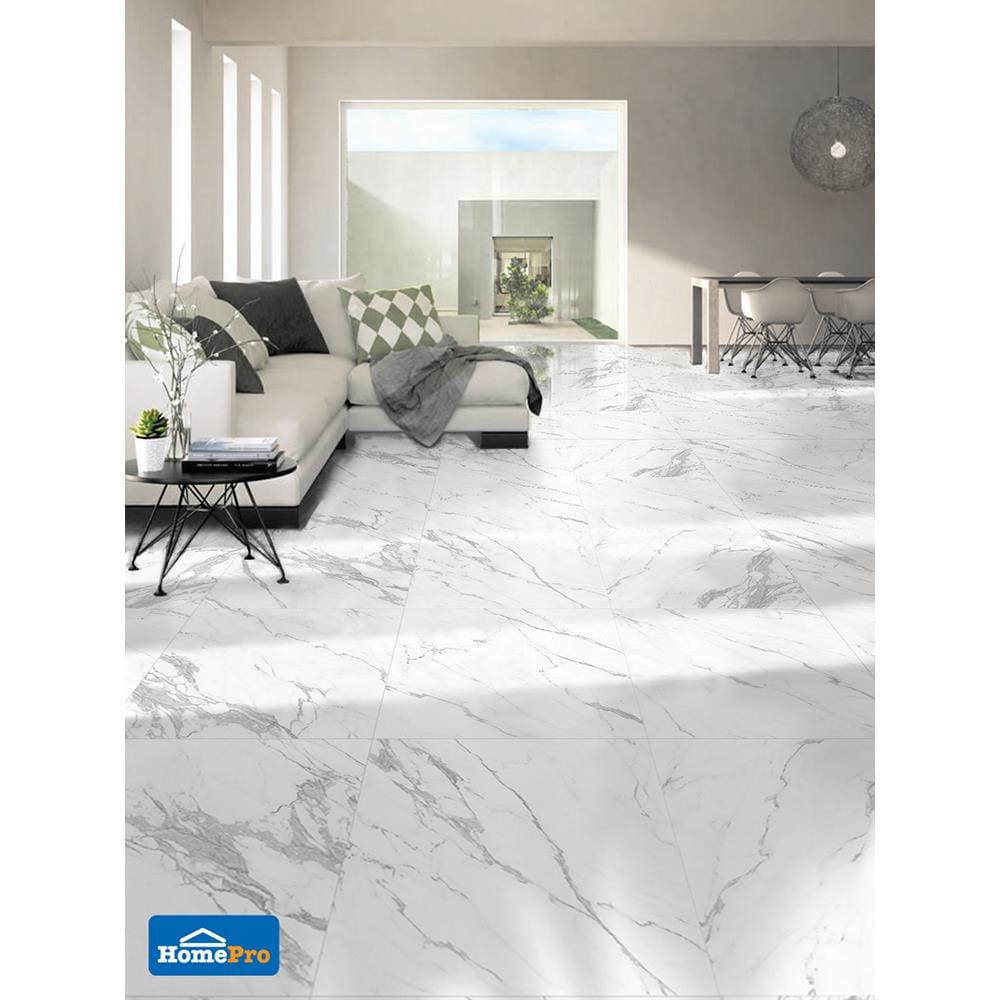 กระเบื้องพื้น 60x60 ซม. พาริช ไวท์ 1.44M2