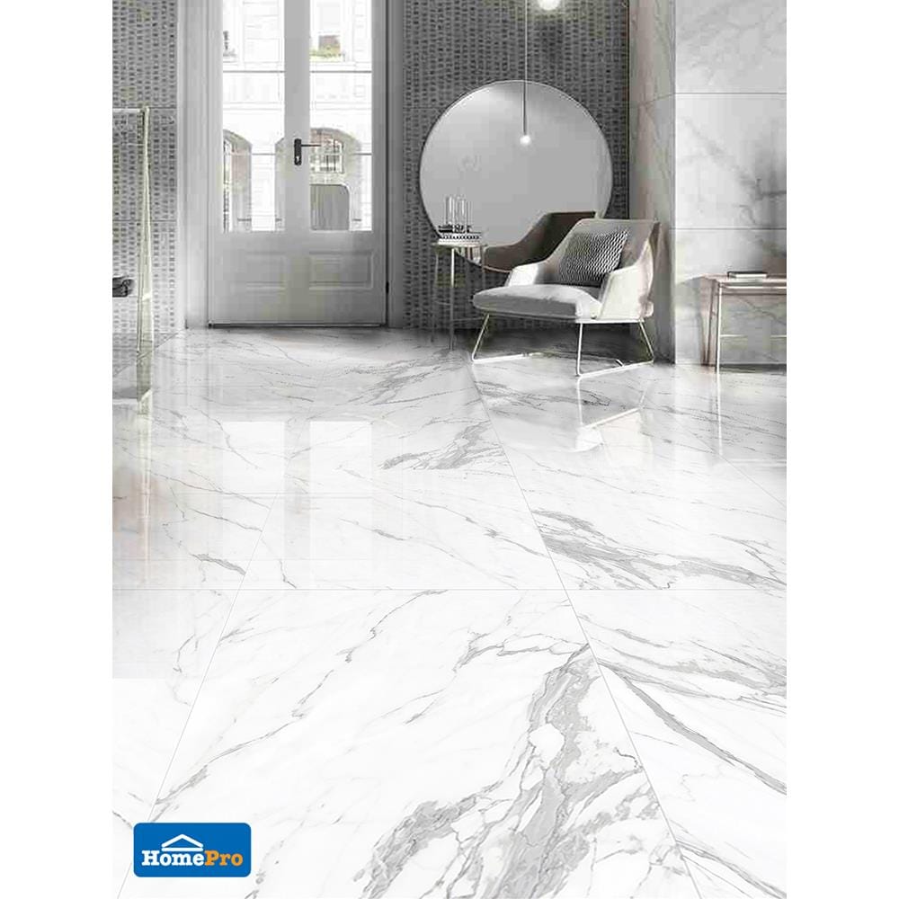 กระเบื้องพื้น 60x60 ซม. พาริช ไวท์ 1.44M2