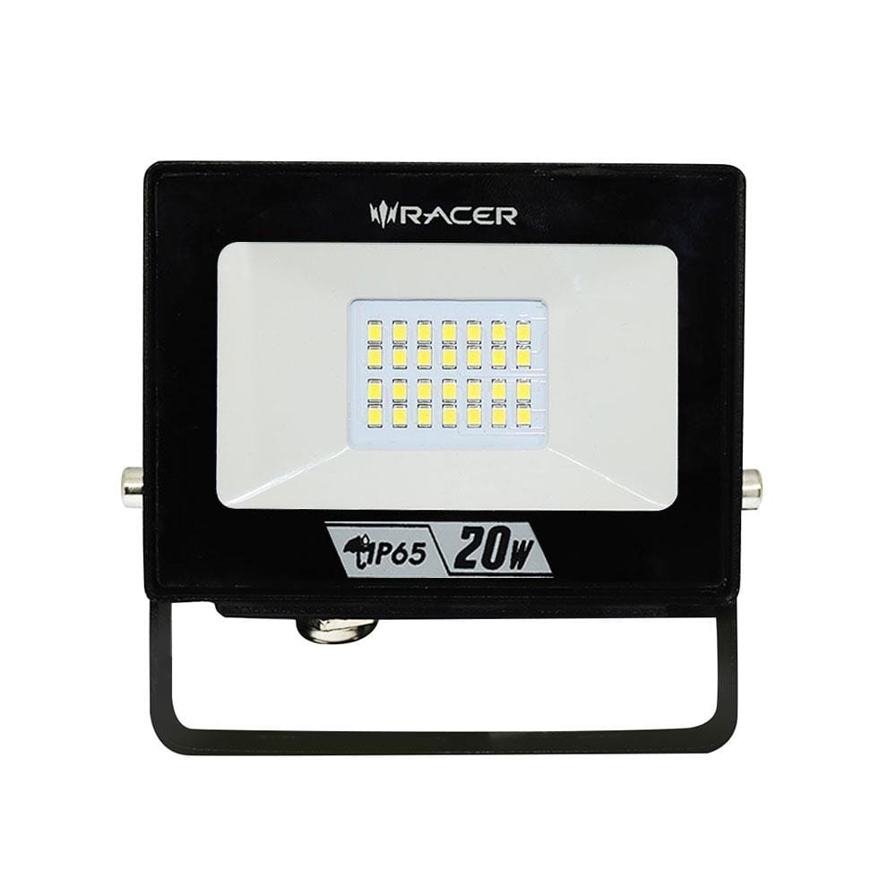สปอตไลท์ภายนอก LED RACER FLOODLIGHT ECO 20 วัตต์ DAYLIGHT สีดำ เหลี่ยม