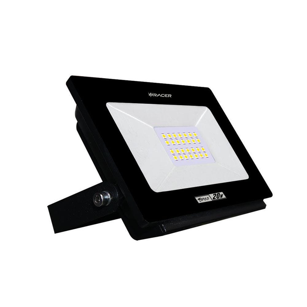 สปอตไลท์ภายนอก LED RACER FLOODLIGHT ECO 20 วัตต์ DAYLIGHT สีดำ เหลี่ยม