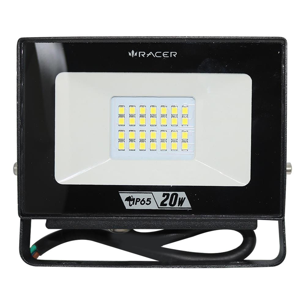สปอตไลท์ภายนอก LED RACER FLOODLIGHT ECO SQUARE 20 วัตต์ WARMWHITE