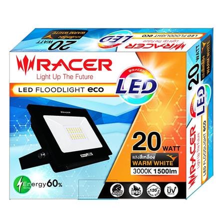 สปอตไลท์ภายนอก LED RACER FLOODLIGHT ECO SQUARE 20 วัตต์ WARMWHITE_3