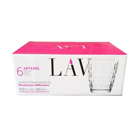 แก้วน้ำ 340ml LAV ARTEMIS แพ็ค 6 ใบ_2