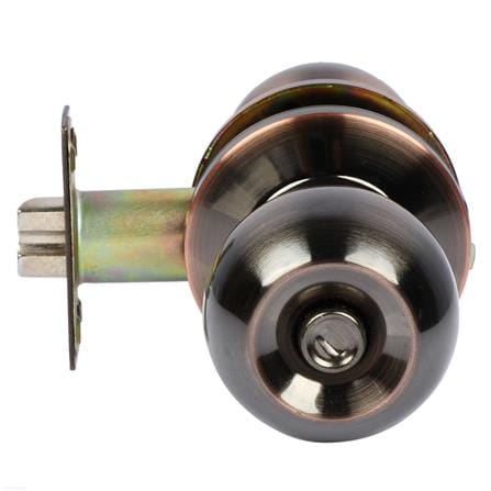 ลูกบิดประตูห้องน้ำ หัวกลม COLT 36-1022 BK/AC สีทองแดงรมดำ_1