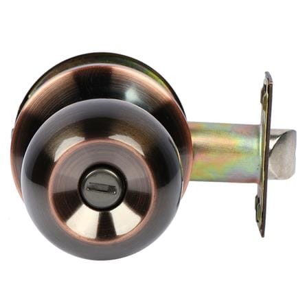 ลูกบิดประตูห้องน้ำ หัวกลม COLT 36-1022 BK/AC สีทองแดงรมดำ_2