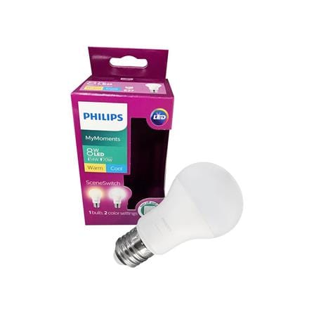 หลอด LED PHILIPS SCENESWITCH E27 8วัตต์ สีเหลือง/ขาว_3