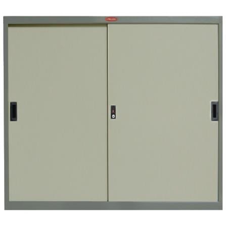 ตู้เหล็กบานเลื่อนทึบ 3 ฟุต PRELUDE PS-303 สีเทา