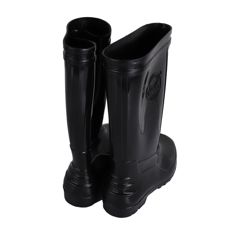 รองเท้าบู๊ทพื้นยางไนไตรล์ PIPES สูง 12 นิ้ว เบอร์ 9.5 สีดำ