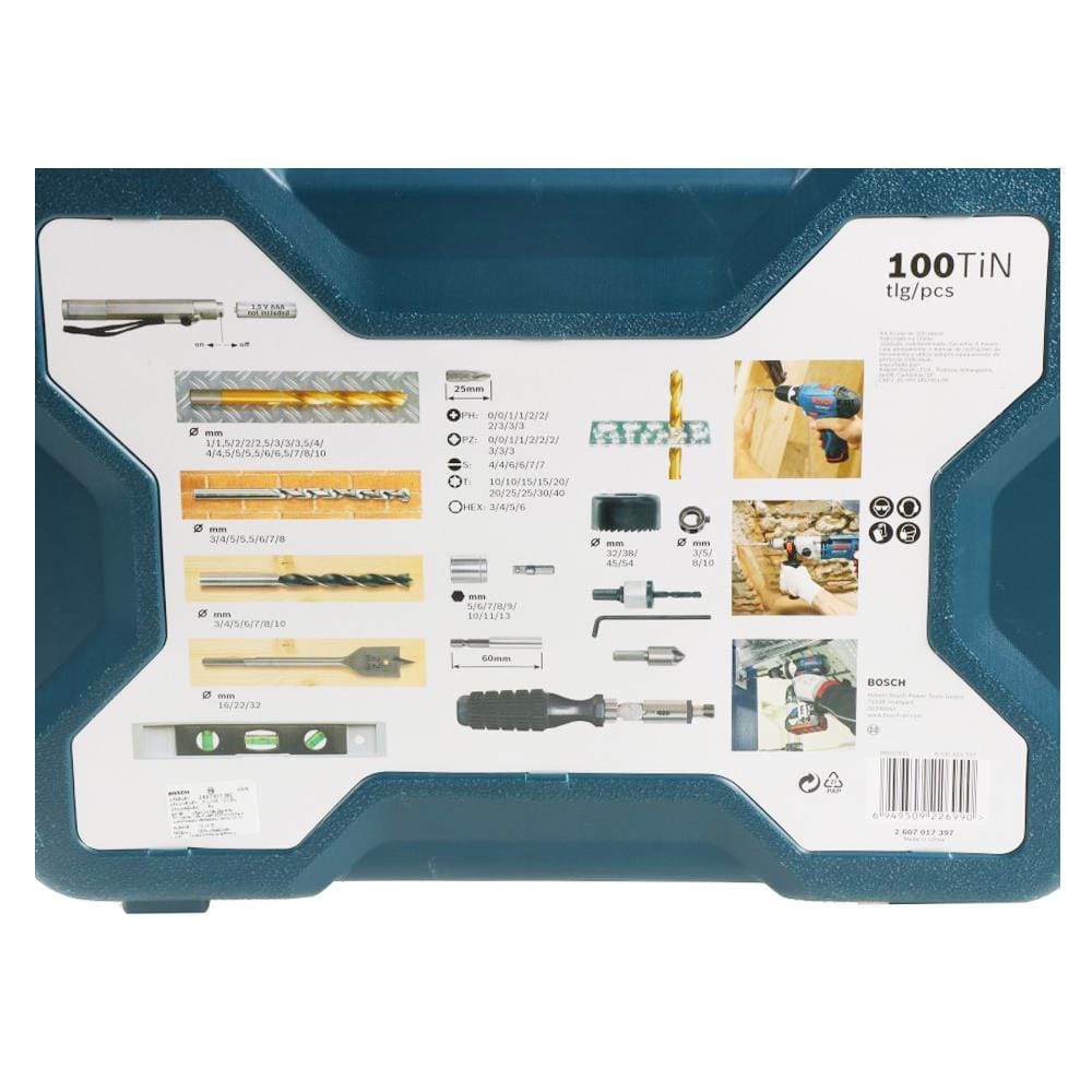 ชุดดอกเจาะ BOSCH X Line 100 ชิ้น/ชุด