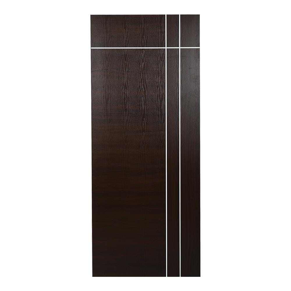 ประตูภายใน UPVC ไม่เจาะลูกบิด ECO-DOOR U3 AO 80X200 ซม. สีโอ๊ค