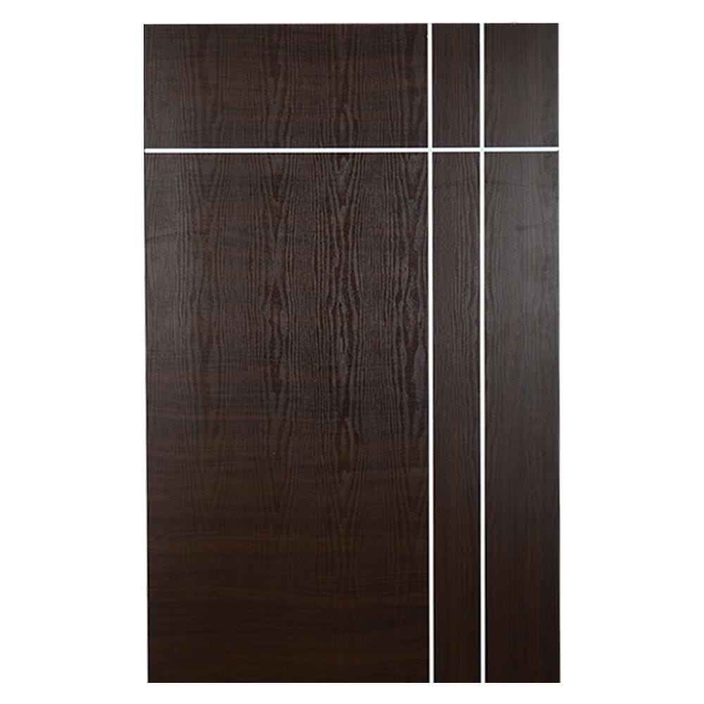 ประตูภายใน UPVC ไม่เจาะลูกบิด ECO-DOOR U3 AO 80X200 ซม. สีโอ๊ค