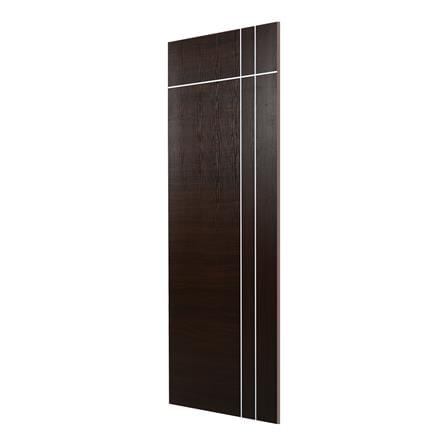 ประตูภายใน UPVC ไม่เจาะลูกบิด ECO-DOOR U3 AO 80X200 ซม. สีโอ๊ค_1
