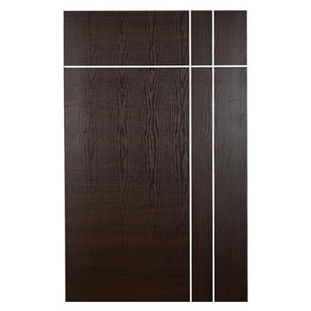 ประตูภายใน UPVC ไม่เจาะลูกบิด ECO-DOOR U3 AO 80X200 ซม. สีโอ๊ค_2