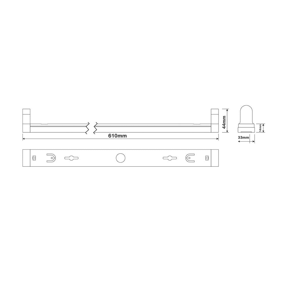 ชุดรางนีออน LED SHINING T8 FT-SED-FIX-001 9 วัตต์ DAYLIGHT