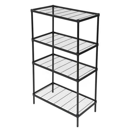ชุดชั้นวางของโล่ง 4 ชั้น FURDINI WIRE LINNER STEEL สีดำ 2 ชิ้น_2