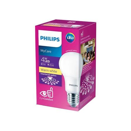 หลอด LED PHILIPS A60 4วัตต์ E27 สีเหลืองขาว_2