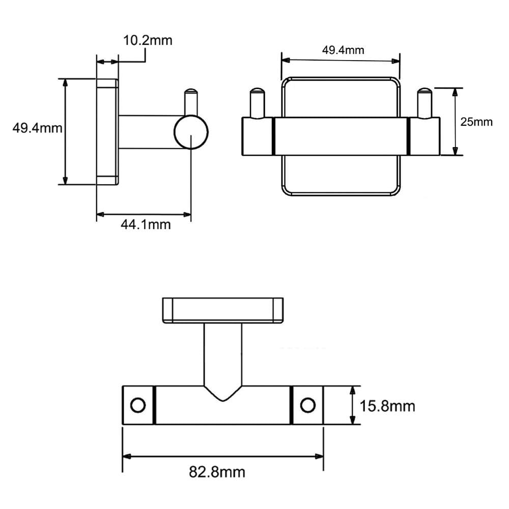 ขอแขวนผ้า NOVABATH NVB-602S สเตนเลส