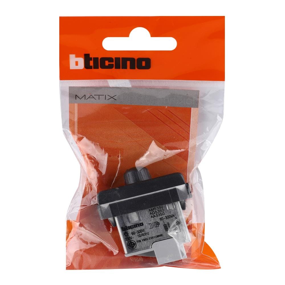 สวิตช์หรี่ไฟ BTICINO SAG5350 300 วัตต์ สีดำ