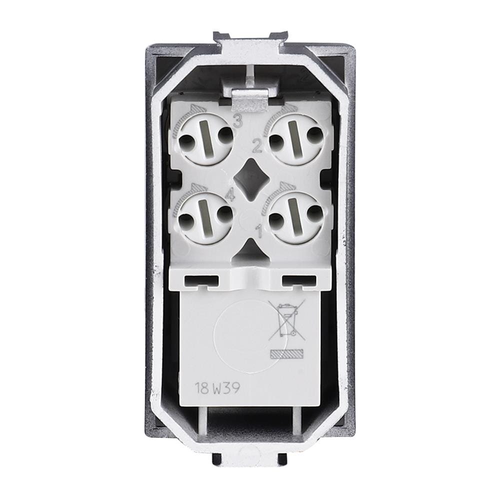 เต้ารับโทรศัพท์ BTICINO 6P/4C SAG5958/11N สีขาว