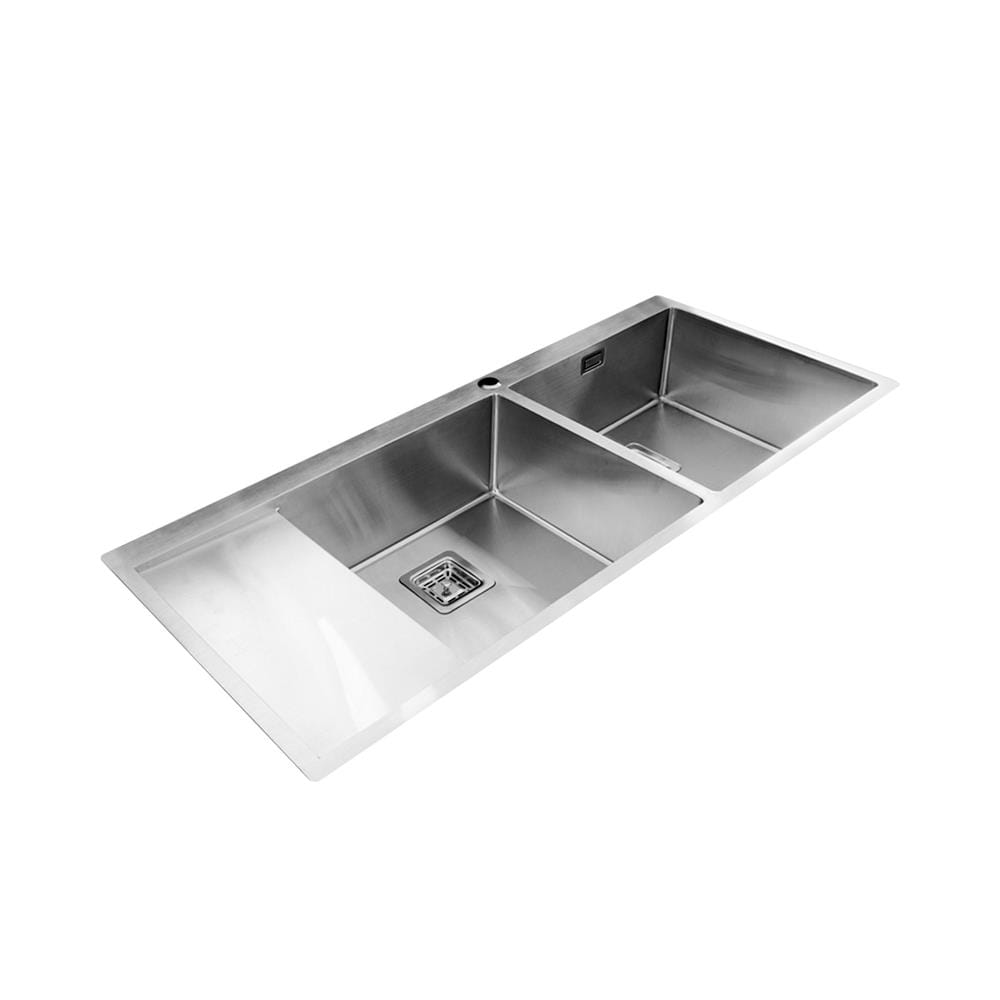ซิงค์ฝังสแควร์ 2หลุม 1ที่พักซ้าย TEKA TQB R10 2B1D สเตนเลส