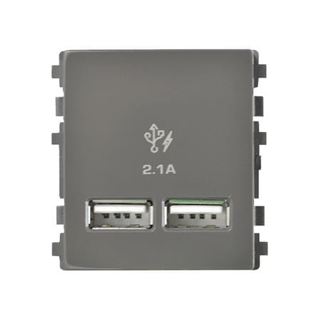 เต้ารับ USB 2 ช่อง SCHNEIDER 8432USB_BZ 2.1 แอมแปร์ สีน้ำตาล_0